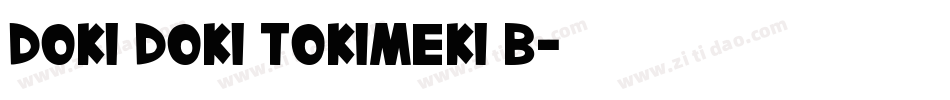 Doki Doki Tokimeki B字体转换